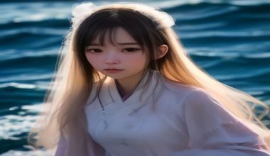 夕阳下两位女性手牵手走在海边，剪影温柔，传递女女关系中的陪伴感与情感稳定性